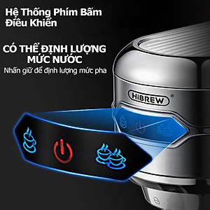 HÀNG CHÍNH HÃNG - Máy pha cà phê espresso bán tự động, thương hiệu Mỹ HiBREW cao cấp - H11