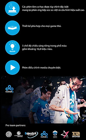 Bàn phím game có dây Logitech G213 Prodigy RGB Lightsync - Hàng chính hãng