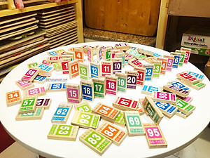 Domino 100 số Tiếng Anh phép toán cho bé học và chơi xếp hình sáng tạo