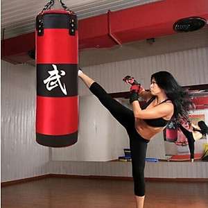 Vỏ Bao Cát Đấm Bốc 3 Lớp Cao Cấp – 8 Phụ kiện – Vỏ Bao Đấm Boxing Chính Hãng Amalife, Trụ Đấm Bốc Treo