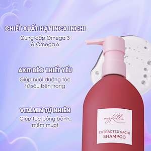 Dầu Gội myKella Làm Sạch, Phục Hồi Tóc Chiết Xuất Sacha Inchi  300ml