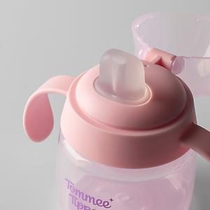 Bình tập uống nước có vòi mút chống tràn, chống sặc Tommee Tippee Soft Spout, 150ml, cho bé từ 4 tháng – Xanh