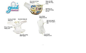 Bỉm vải siêu chống tràn goodmama Size L cho bé từ 10-18kg