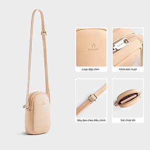 Túi Yuumy ( Thời trang nữ mini dáng đứng - Túi đeo chéo da Seasand YN259 )