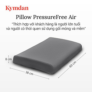 Gối cao su thiên nhiên Kymdan Pillow PressureFree Air 60 x 38 x 8 cm