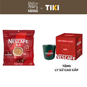 [Tặng ly sứ cao cấp] Cà phê Hòa tan NESCAFÉ VỊ NGUYÊN BẢN 46 gói Đậm Thơm Hoàn Hảo