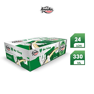 Nồng độ cồn 4.7% - Thùng 24 lon bia Huda 330ml