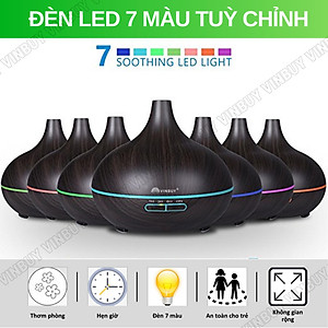 Máy phun sương tạo độ ẩm không khí dung tích lớn 550ml - cấp ẩm cho da, phòng điều hòa, khuếch tán tinh dầu - Chĩnh Hãng - VinBuy