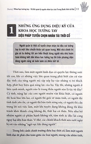 Sách Đồ Giải Xem Tay Biết Người - Quản Lý Nguồn Nhân Lực Của Trung Quốc Cổ Xưa (Bìa Cứng)