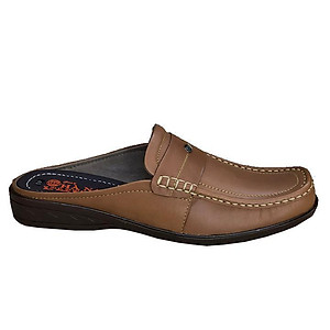 Dép bít mũi nam HÀ NAM da bò thật cao cấp GSB2059