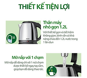 Bình Đun Siêu Tốc Philips HD9303 (1.2 Lít) - Hàng chính hãng