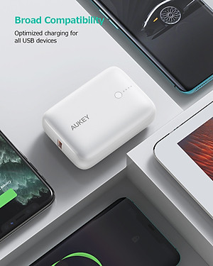 Pin sạc dự phòng Aukey PB-N83S 20W PD 10.000mAh, hàng chính hãng