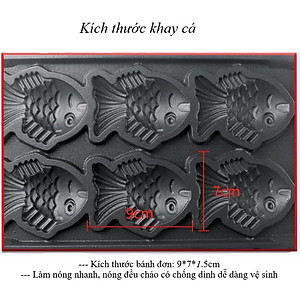 Máy Làm Bánh Cá Công Nghiệp 6 khay - Máy Nướng Bánh Cá size lớn hàng chính hãng