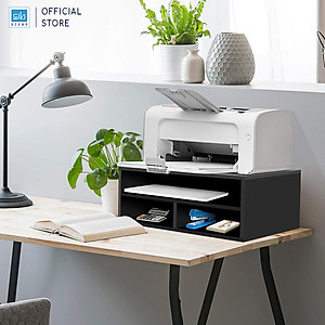 [Ráp sẵn] Kệ Máy In, Kệ Sách Để Bàn Làm Việc Văn Phòng SIB Decor KDB24