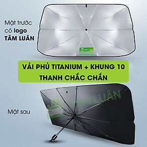 Ô che nắng ô tô gấp gọn, tấm che nắng kính lái ô tô xe hơi chống nóng kính trước chống tia cực tím UPF 50+ TÂM LUÂN Chổi lau tẩm dầu - Hàng chính hãng