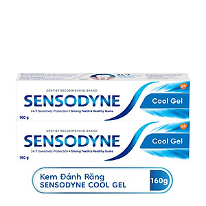 [Bộ 2] Kem Đánh Răng Sensodyne Cool Gel 160g/tuýp