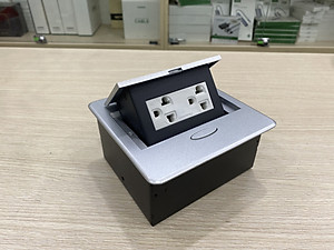 Hộp ổ cắm điện âm bàn Sinoamigo STS-201JXB màu bạc, thiết kế đa năng, nhỏ gọn - Hàng nhập khẩu chính hãng