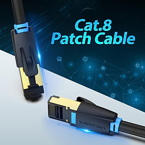 Cáp mạng Lan Cat8 tốc độ siêu cao 40Gbps SSTP dài 0.5 - 5m 10m 15m Vention - Hàng chính hãng