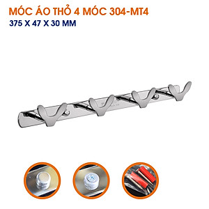 Móc áo dạng tai thỏ inox 304 TOVASHU nhiều loại