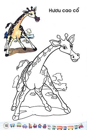 Sách Bé Tập Tô Màu: Các Loại Thú (Tập 1)