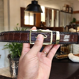 Thắt Lưng Cá Sấu [DÂY LIỀN NGUYÊN CON ĐAN VIỀN THỦ CÔNG RẤT ĐẸP VÀ BỀN]