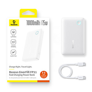 Pin sạc dự phòng Baseus EnerFill FP11 10000mAh 15W Dual-Port - Hàng chính hãng