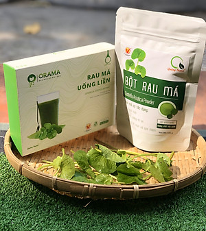 Bột Rau Má Uống Liền Quảng Thanh có đường 10 gói x 15g- rau má tươi nguyên chất, tăng cường dinh dưỡng