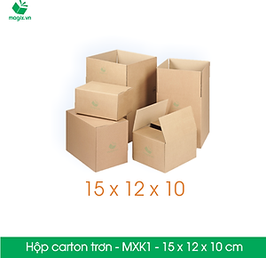 MXK1 - 15x12x10 cm - 60 Thùng hộp carton trơn