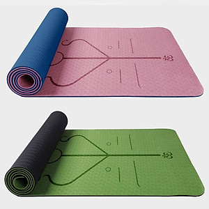 Thảm Tập Yoga Định Tuyến Chính Hãng miDoctor – Chọn Size - Thảm Yoga Định Tuyến Sắc Nét Cao Cấp Có Túi Dây