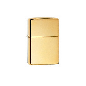 Combo 4 sản phẩm : Bật lửa Zippo High Polish Brass 254B+Xăng+Đá+Bấc