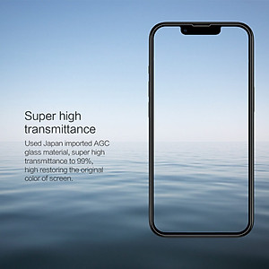 Miếng dán kính cường lực cho iPhone 13 6.1 inch / iPhone 13 Pro hiệu Nillkin Amazing H độ cứng 9H độ trong full HD, siêu mỏng 0.33mm - Hàng chính hãng