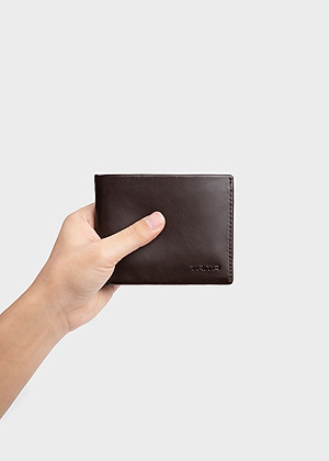 Ví nam da bò Trita ( Thời trang nam gấp 2 ngang - Ví da RVN04 )