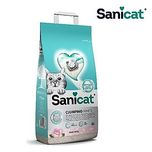 SANICAT  Cát vệ sinh Hoa Hồng - (Betonite- Đất sét) - 8L