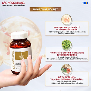 Viên uống đẹp da - chống lão hóa - nám sạm tàn nhan Sắc Ngọc Khang Vi Tảo Lục Hộp 180 Viên