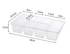Hộp Nhựa Đựng Đồ Ăn , Vật Dụng 5 Ngăn PaKaSa - Hàng Chính Hãng 