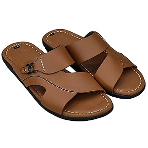 Dép Nam Quai Ngang HA NAM Da Bò Thật Cao Cấp DN2077