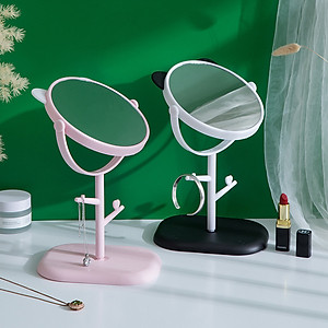 Gương Trang Điểm [CUTE01] Tai Mèo Xoay 360 độ | Có Móc Treo Phụ Kiện - Hàng chính hãng 