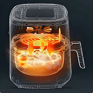 Nồi Chiên Không Dầu 8 Lít Mishio MK391 - Dung Tích Khổng Lồ, Nướng Nguyên Con Gà, Giá Cực Rẻ - Hàng chính hãng