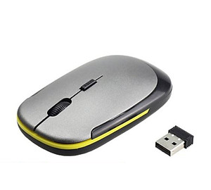 Chuột Văn Phòng Không Dây Siêu Mỏng Kết Nối USB 2.0 Cho Máy Tính_ Hàng Chính Hãng