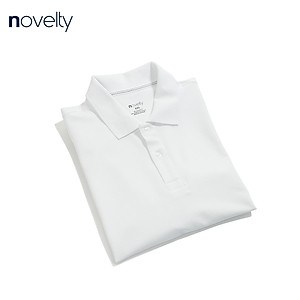 Áo thun nam Polo NOVELTY trơn màu cổ bo 210128N