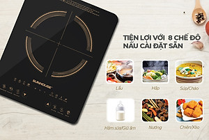 Bếp Từ Đơn Sunhouse SHD6803 (2000W) - Kèm Nồi Lẩu - Hàng Chính Hãng