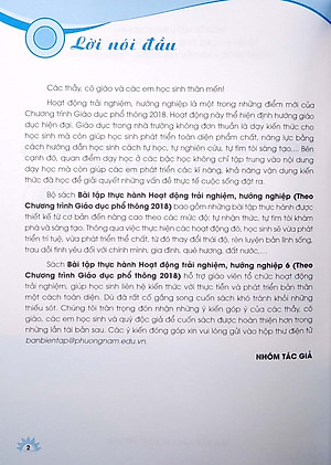 Bài Tập Thực Hành Hoạt Động Trải Nghiệm, Hướng Nghiệp Lớp 6 (Theo Chương Trình Giáo Dục Phổ Thông 2018)