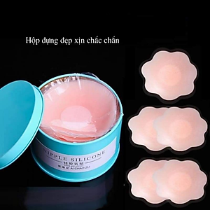 Hộp 10 Miếng Dán Ngực Silicon Siêu Tiện Lợi Tái Sử Dụng Nhiều Lần