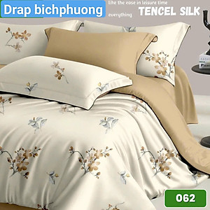  Bộ drap gối Tencel vải Hàn Quốc , đỉnh cao mát , mềm mại { drap và 3 áo gối}