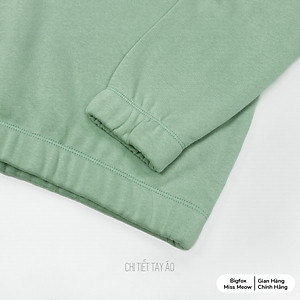 Áo nỉ bé gái Bigfox Miss Meow size đại, áo nỉ bông cho bé gái thu đông ấm áp hình in xinh xắn size trẻ em 3,4…10,11 tuổi