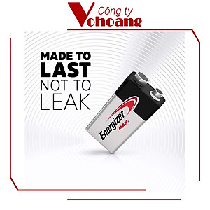 Pin vuông 9V Energizer 522 ALKALINE chính hãng ( Mẫu mới )