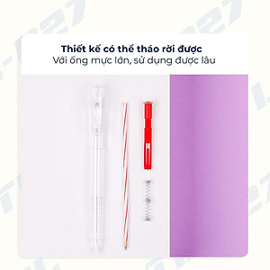 Combo 10-15-20 Bút Bi Thiên Long TL-027 - Mực Xanh/Đen/Đỏ