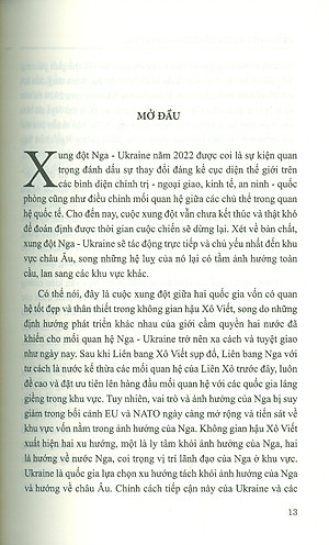 Điều Chỉnh Một Số Chính Sách Của Liên Bang Nga Từ Xung Đột Nga - Ukraine Và Tác Động Đến Quan Hệ Việt Nam - Liên Bang Nga (Sách Chuyên Khảo) 