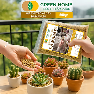 Đá Khoáng Masato GreenHome, Bao 500gr, Loại Cao Cấp, Sạch Bụi, Không Vụn, Rải Mặt, Kích Rễ, Giúp Sen Đá Lên Màu Nhanh