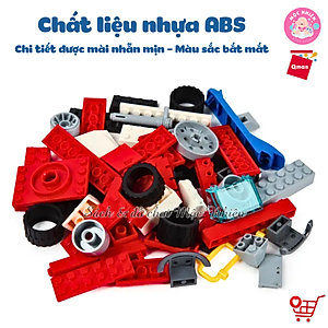 Đồ chơi lắp ráp xếp hình cứu hỏa Qman 2807 – Ô TÔ CỨU HỎA (366 mảnh ghép) dành cho bé trai trên 6 tuổi